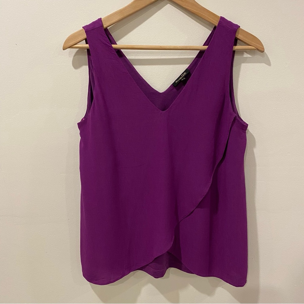 Massimo Dutti tulip hem tank top
